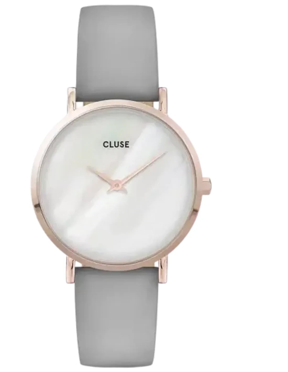 Montre Cluse CW0101203016 femme cadran blanc bracelet cuir
