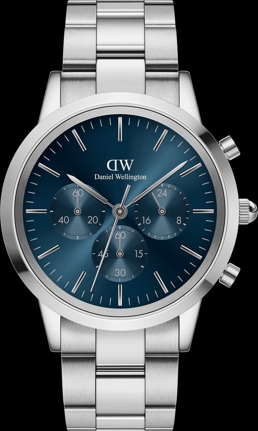 Montre Daniel Wellington DW00100644 homme cadran bleu bracelet acier inoxydable