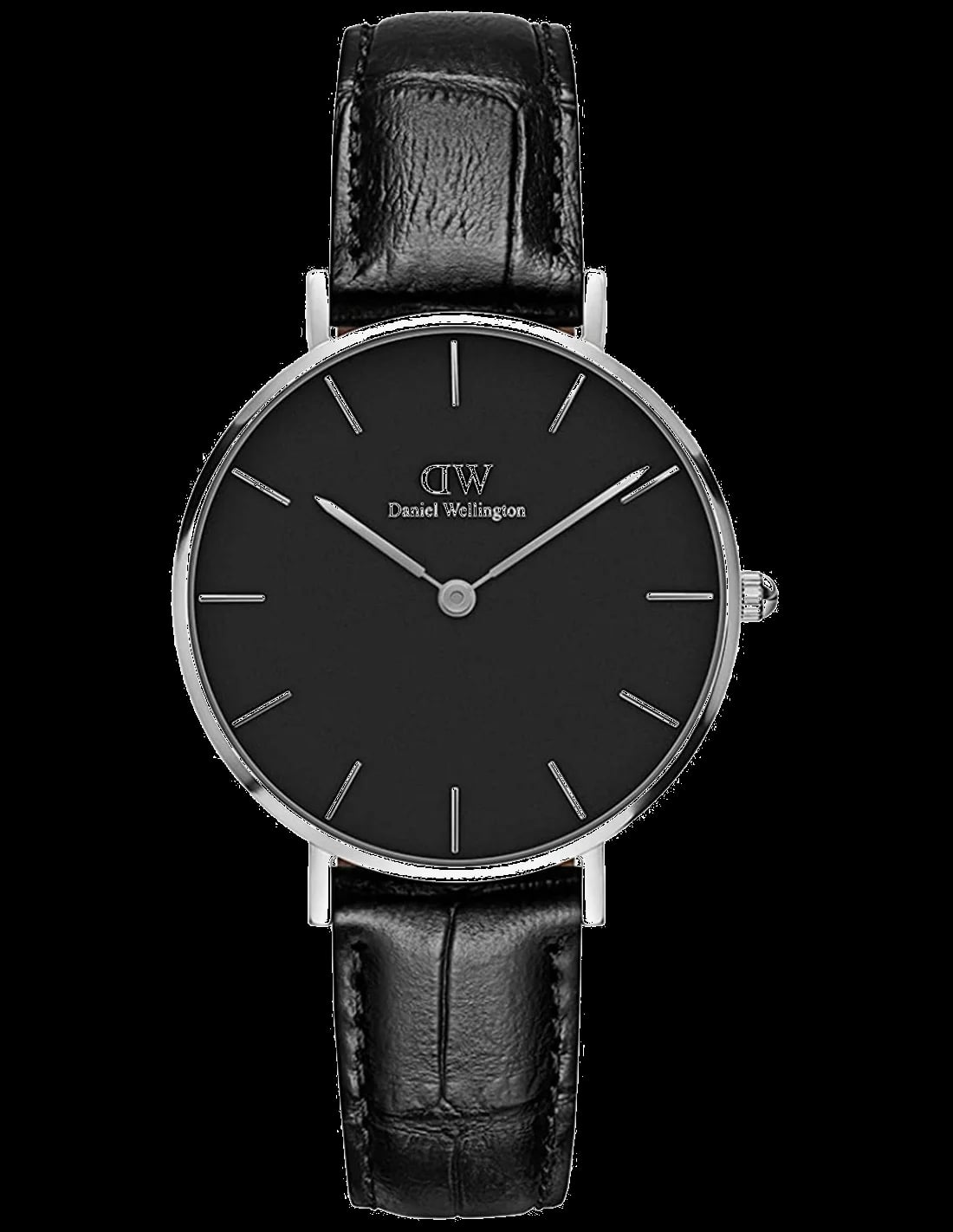 Montre Daniel Wellington DW00100235 femme cadran noir bracelet cuir