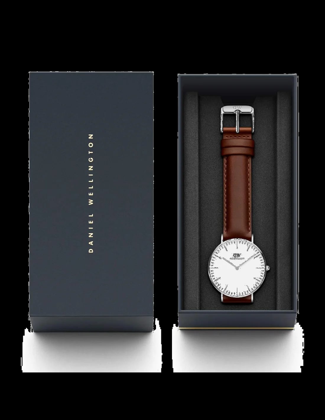 Montre Daniel Wellington DW00100052 unisexe détail cadran blanc