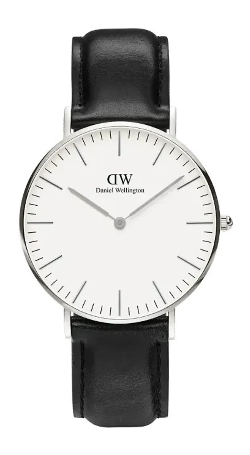 Montre Daniel Wellington DW00100053 unisexe cadran blanc bracelet cuir