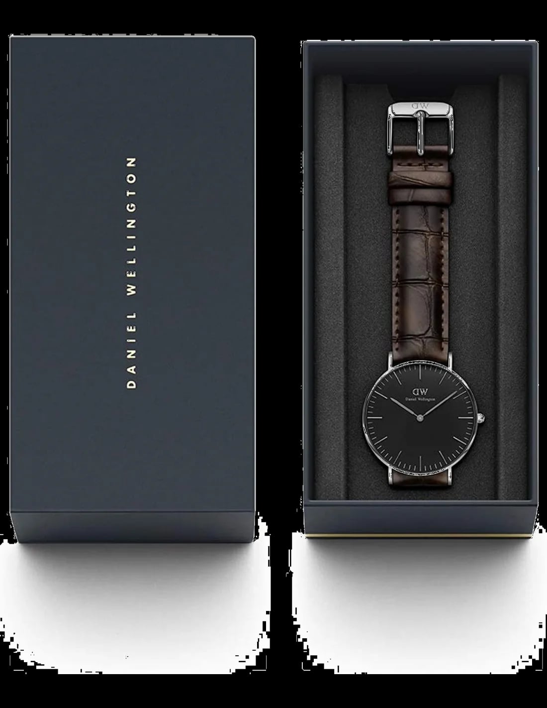 Montre Daniel Wellington DW00100146 femme verso boîtier argent