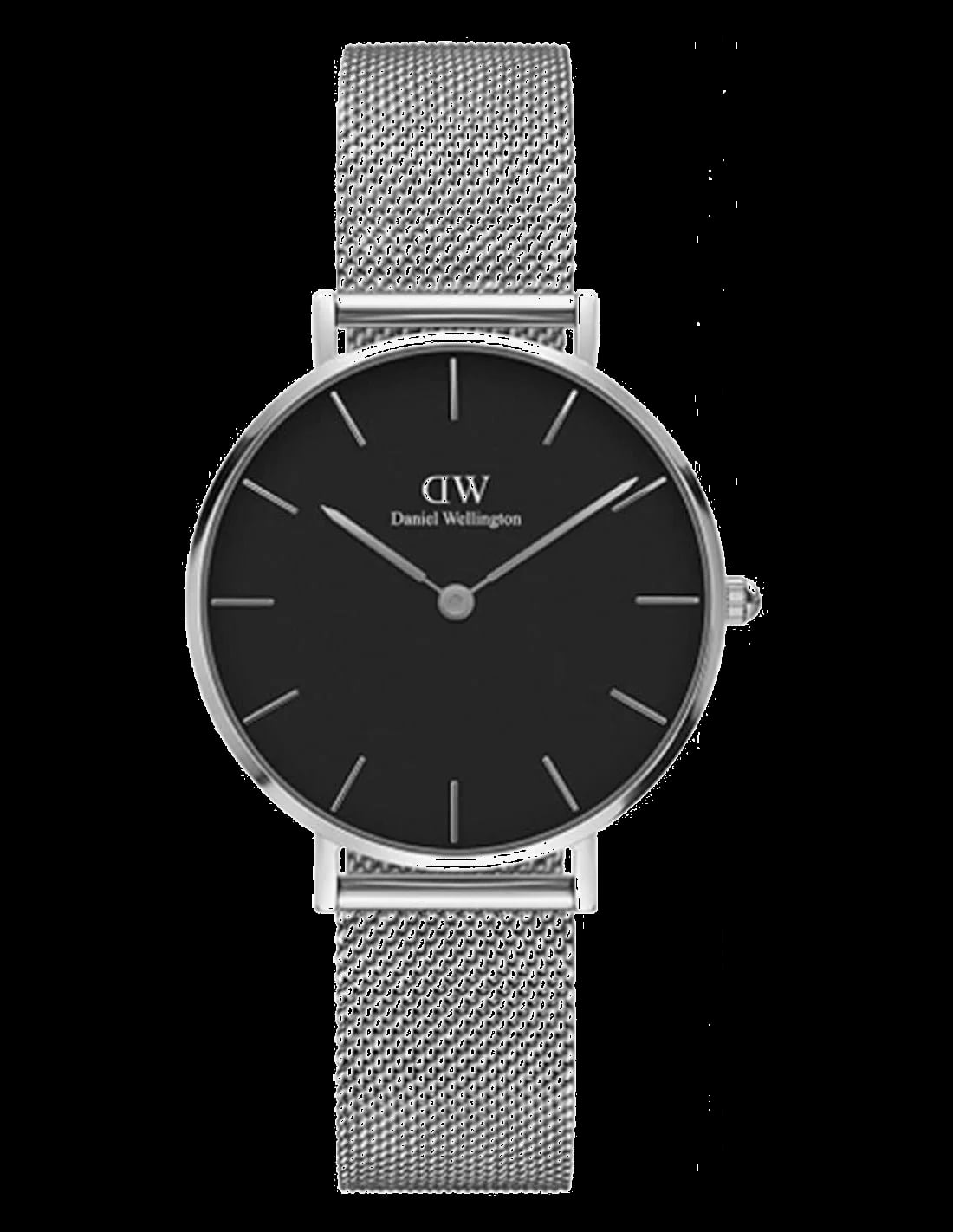 Montre Daniel Wellington DW00100162 femme cadran noir bracelet acier inoxydable