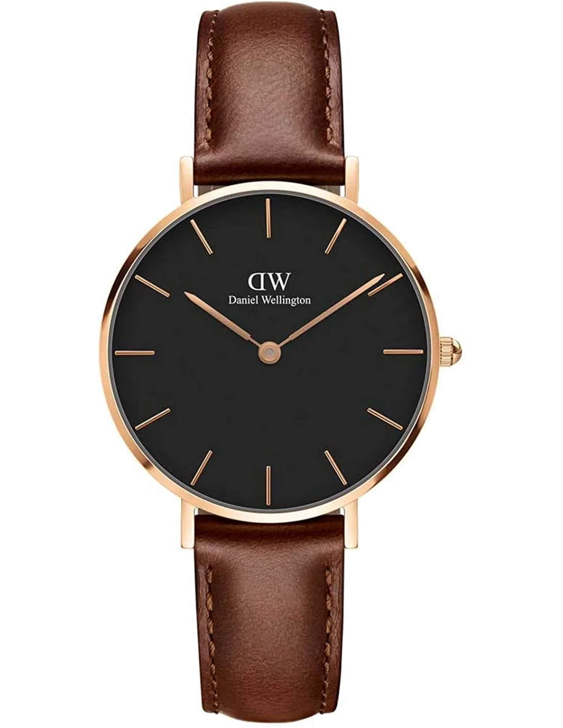 Montre Daniel Wellington DW00100169 femme cadran noir bracelet cuir