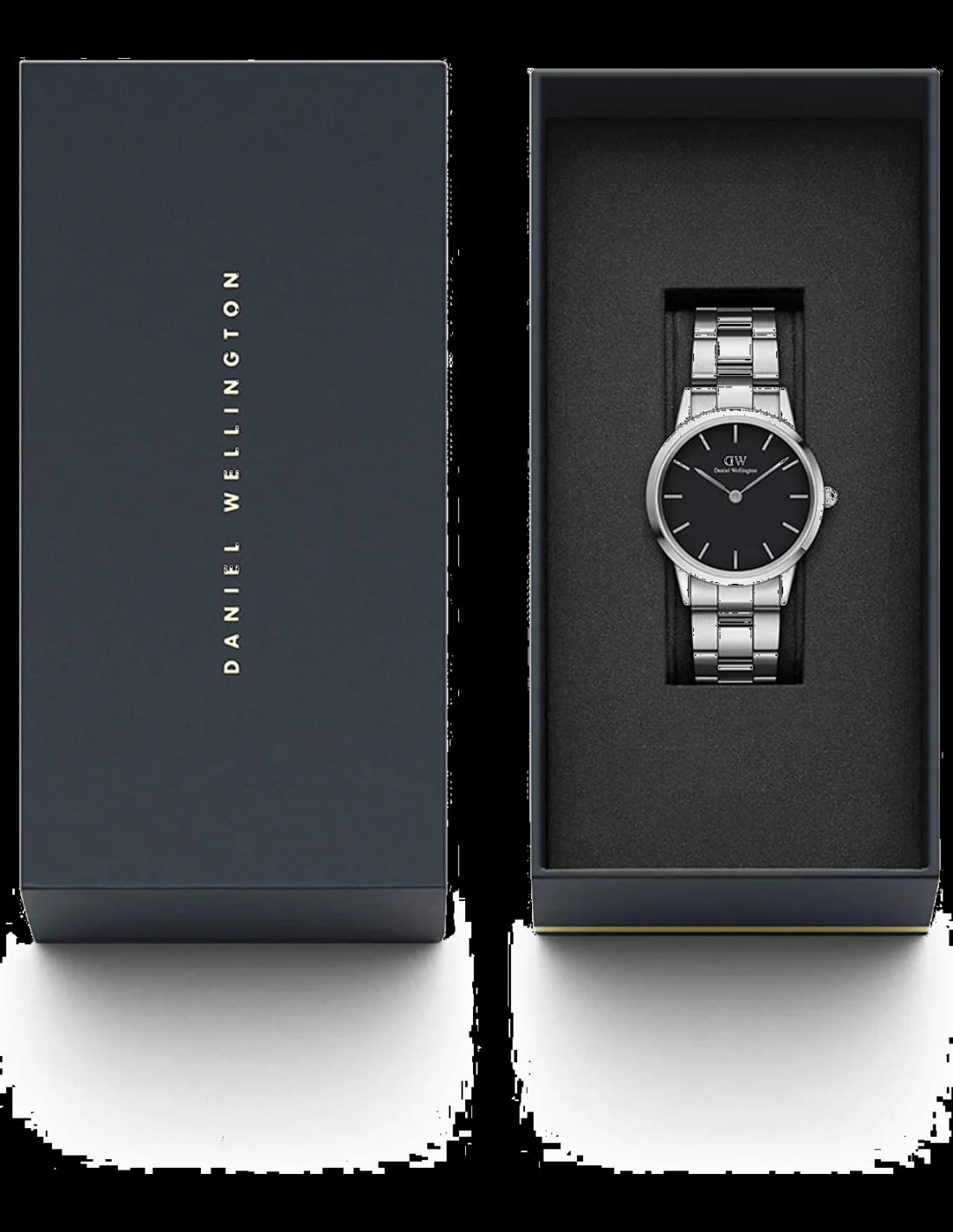 Montre Daniel Wellington DW00100204 femme détail cadran noir