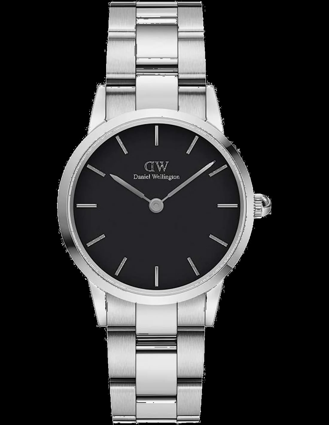 Montre Daniel Wellington DW00100208 femme cadran noir bracelet acier inoxydable