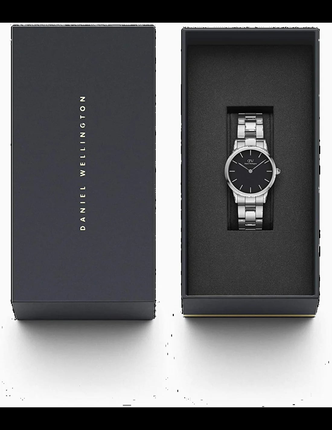 Montre Daniel Wellington DW00100208 femme détail cadran noir