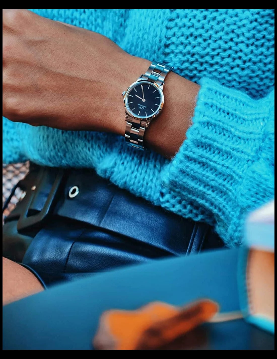 Montre Daniel Wellington DW00100208 femme verso boîtier argent