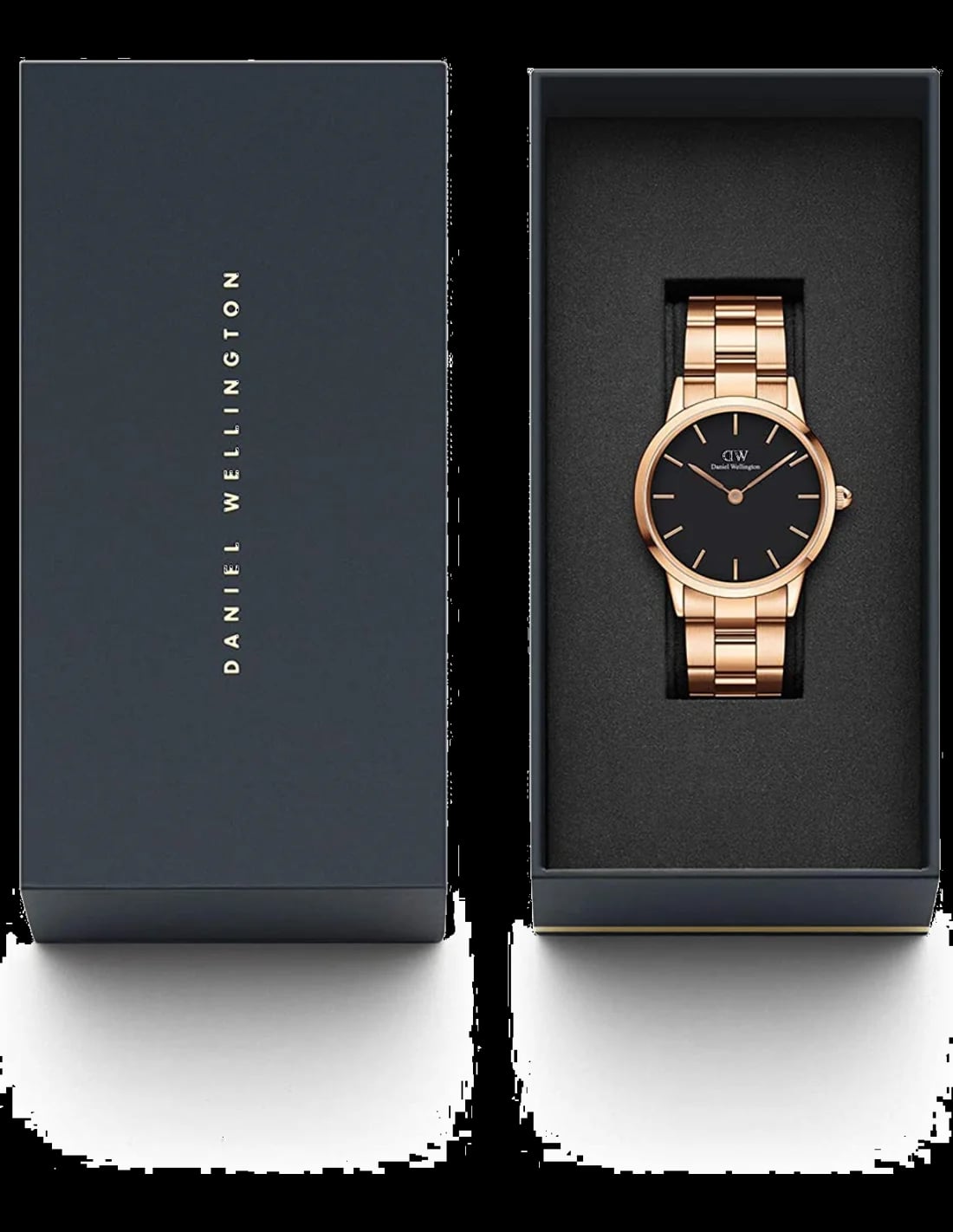 Montre Daniel Wellington DW00100214 femme détail cadran noir