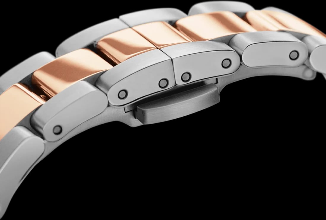 Montre Daniel Wellington DW00100359 femme détail bracelet acier inoxydable