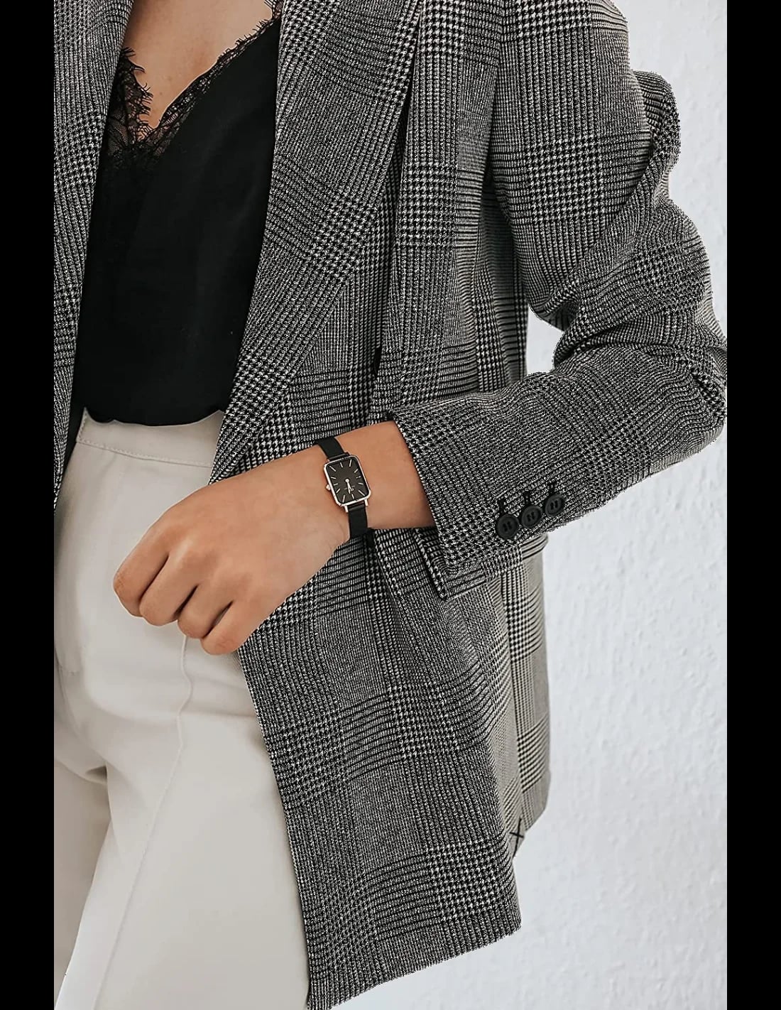 Montre Daniel Wellington DW00100433 femme détail cadran noir