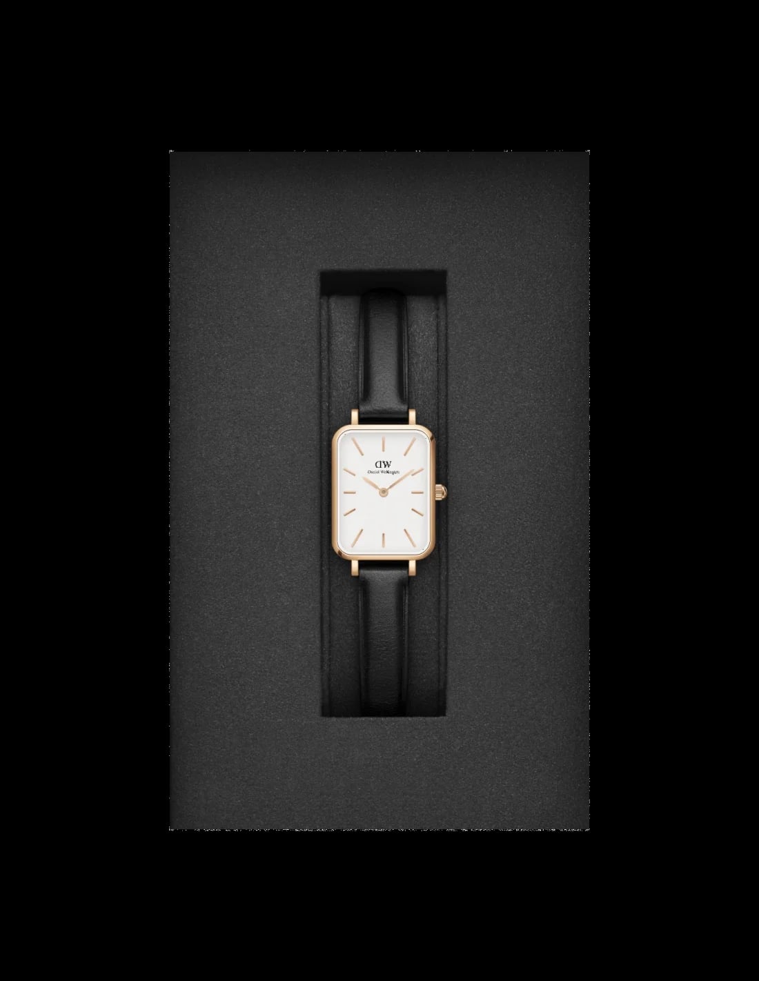 Montre Daniel Wellington DW00100434 femme détail cadran blanc