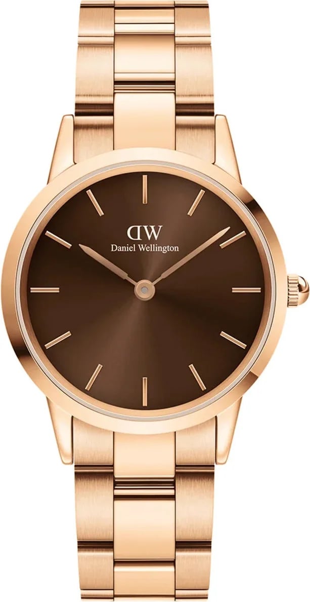 Montre Daniel Wellington DW00100463 femme cadran marron bracelet acier inoxydable