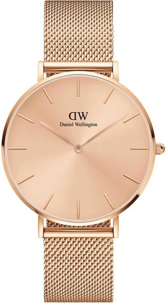 Montre Daniel Wellington DW00100472 femme cadran or rose bracelet acier inoxydable