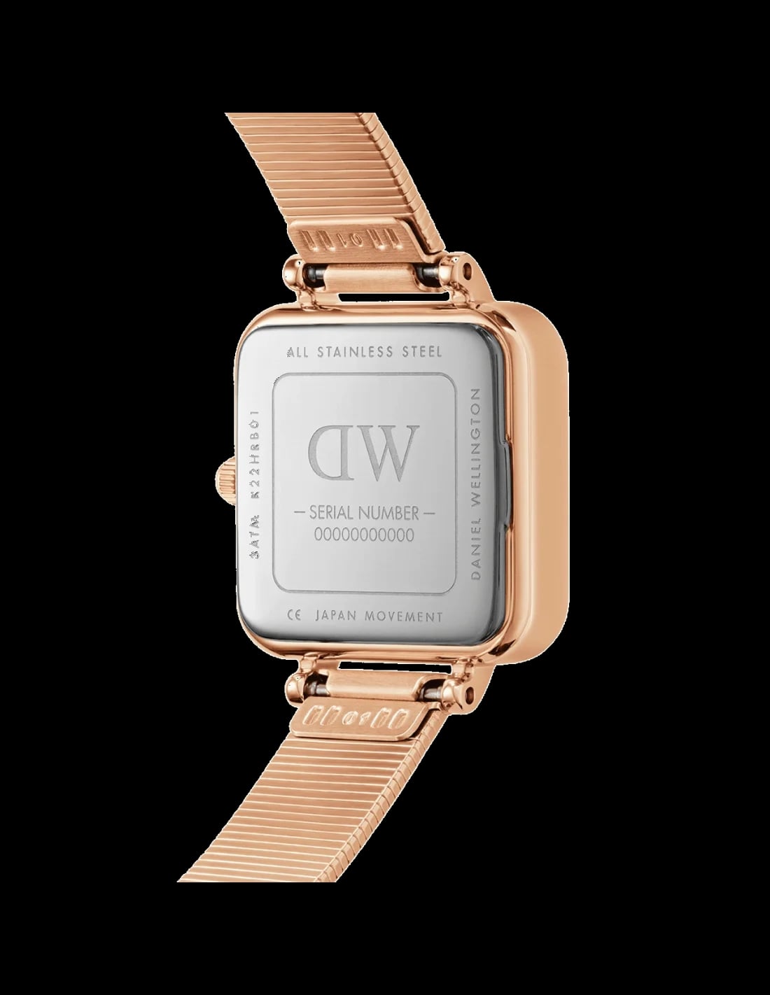 Montre Daniel Wellington DW00100518 femme détail cadran noir