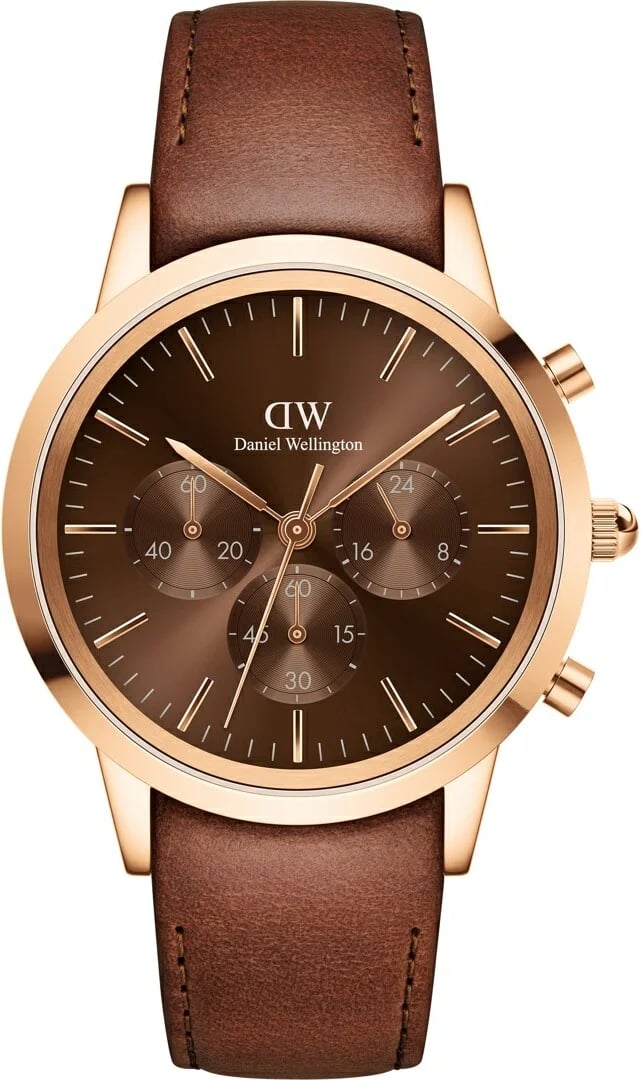 Montre Daniel Wellington DW00100640 homme cadran marron bracelet cuir