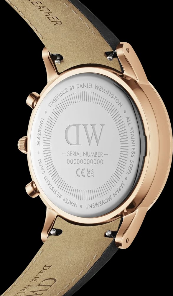 Montre Daniel Wellington DW00100646 homme détail cadran blanc