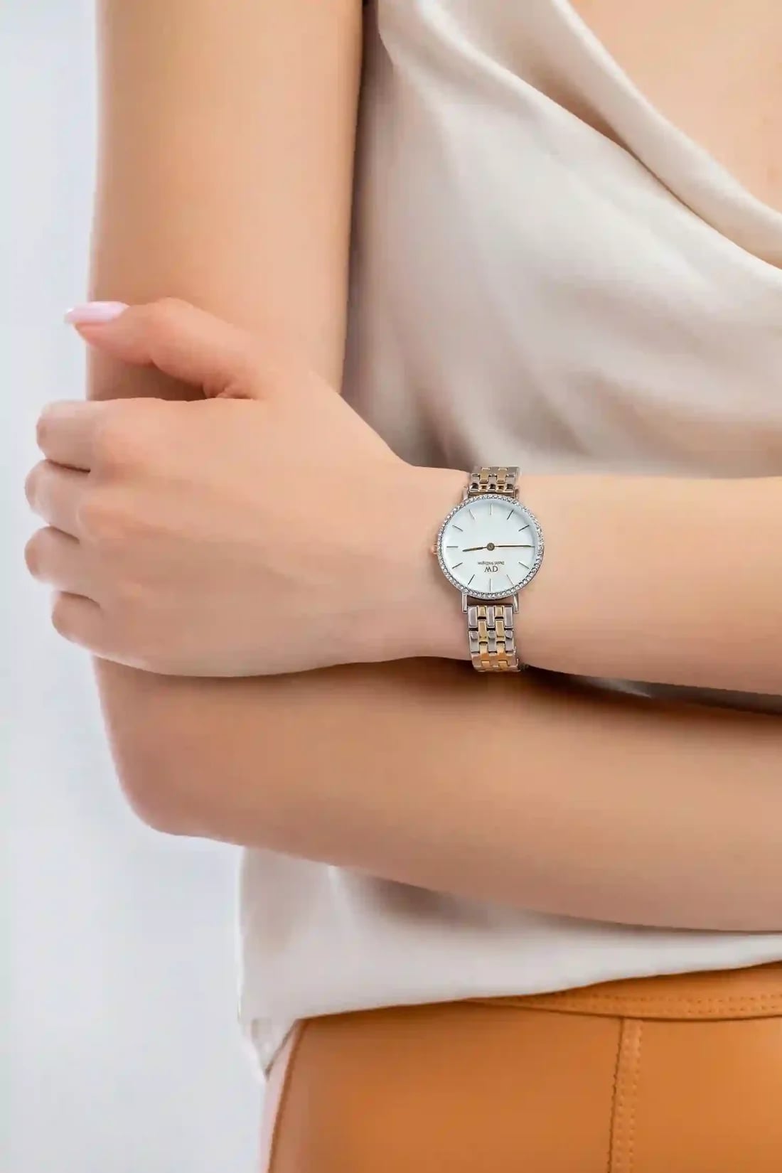 Montre Daniel Wellington DW00100665 femme détail bracelet acier inoxydable