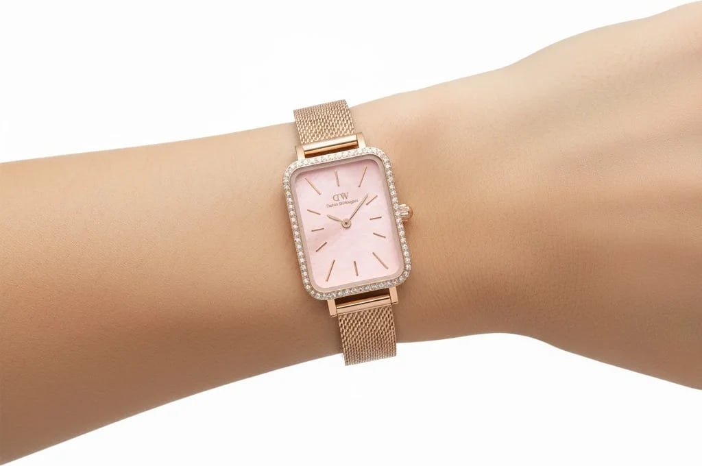Montre Daniel Wellington DW00100669 femme verso boîtier or rose