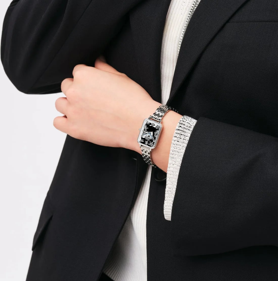 Montre Daniel Wellington DW00100691 femme détail bracelet acier inoxydable