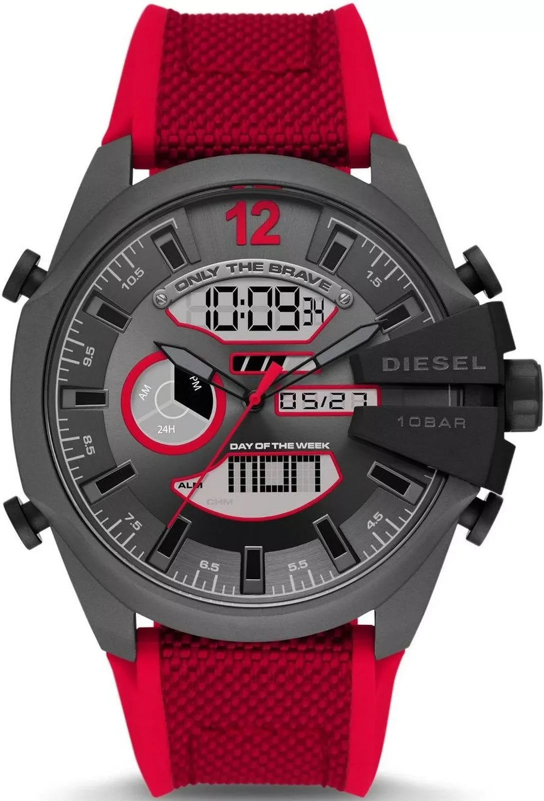 Montre Diesel DZ4551 homme cadran gris bracelet nylon