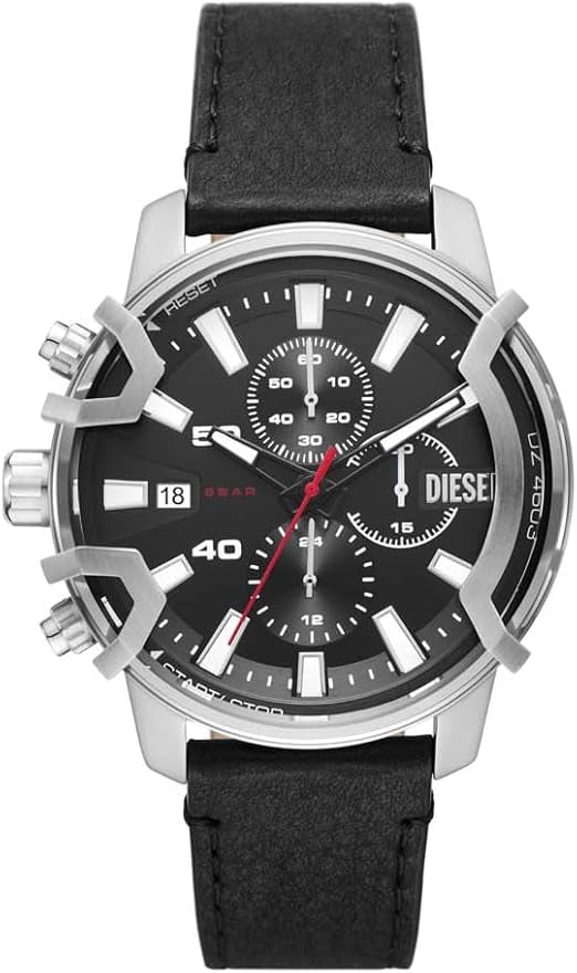 Montre Diesel DZ4603 homme cadran noir bracelet cuir