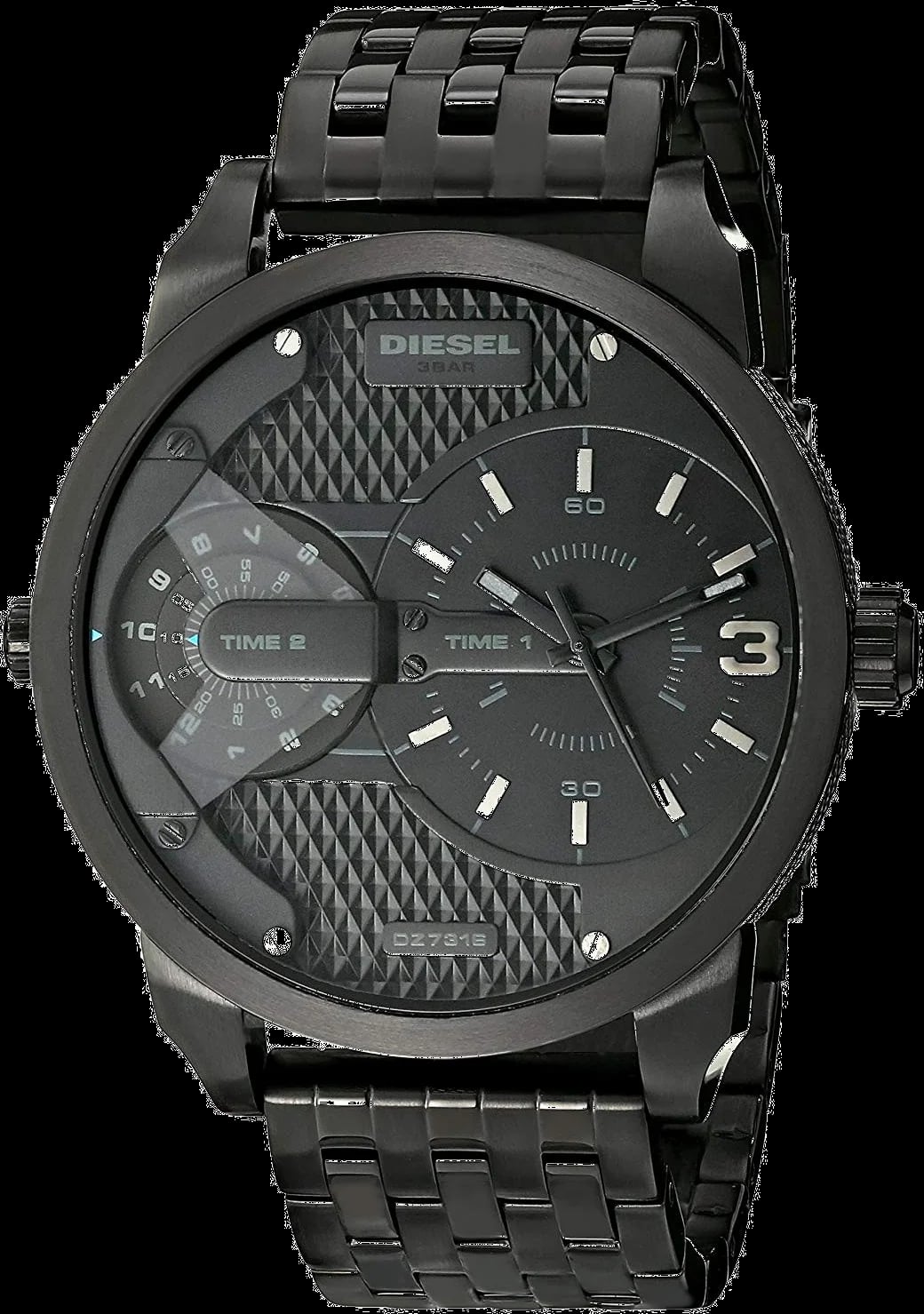 Montre Diesel DZ7316 homme cadran noir bracelet acier