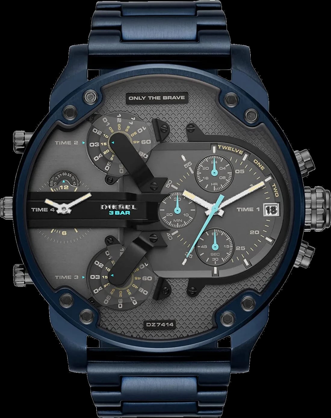 Montre Diesel DZ7414 homme cadran gris bracelet acier inoxydable