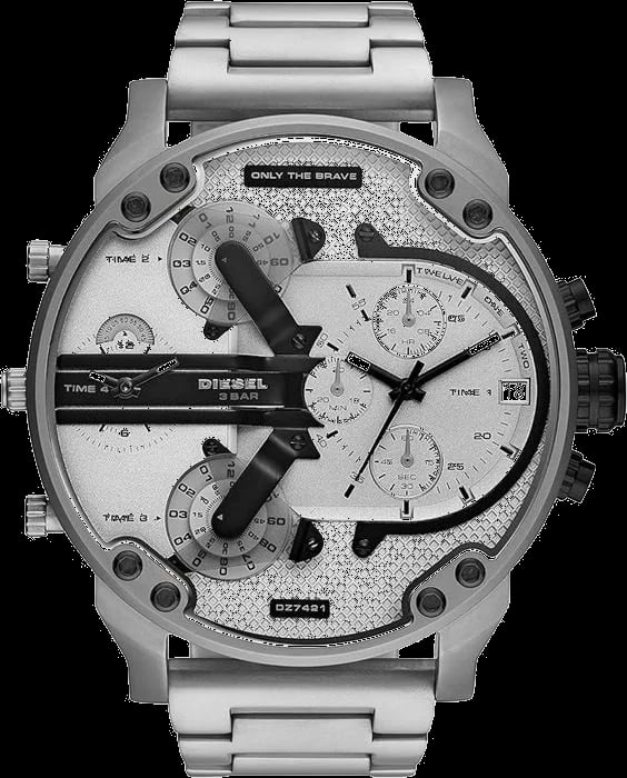 Montre Diesel DZ7421 homme cadran gris bracelet acier inoxydable