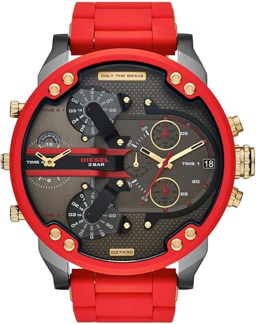 Montre Diesel DZ7430 homme cadran gris bracelet polyuréthane