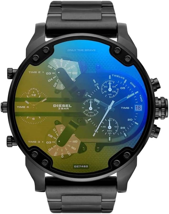 Montre Diesel DZ7460 homme cadran noir bracelet acier inoxydable