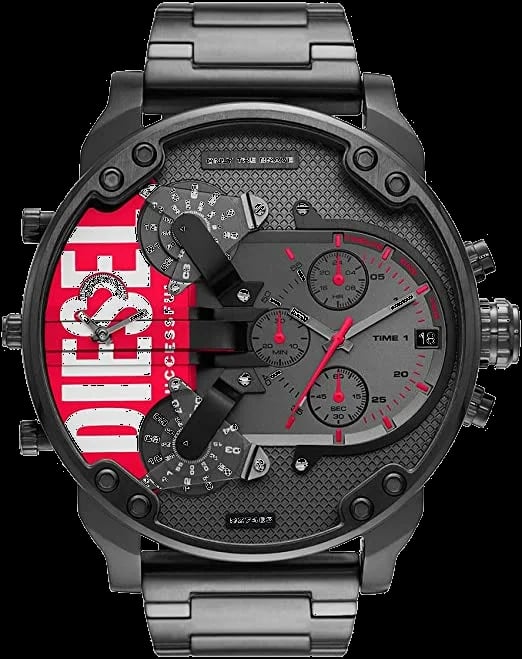 Montre Diesel DZ7463 homme cadran gris bracelet acier
