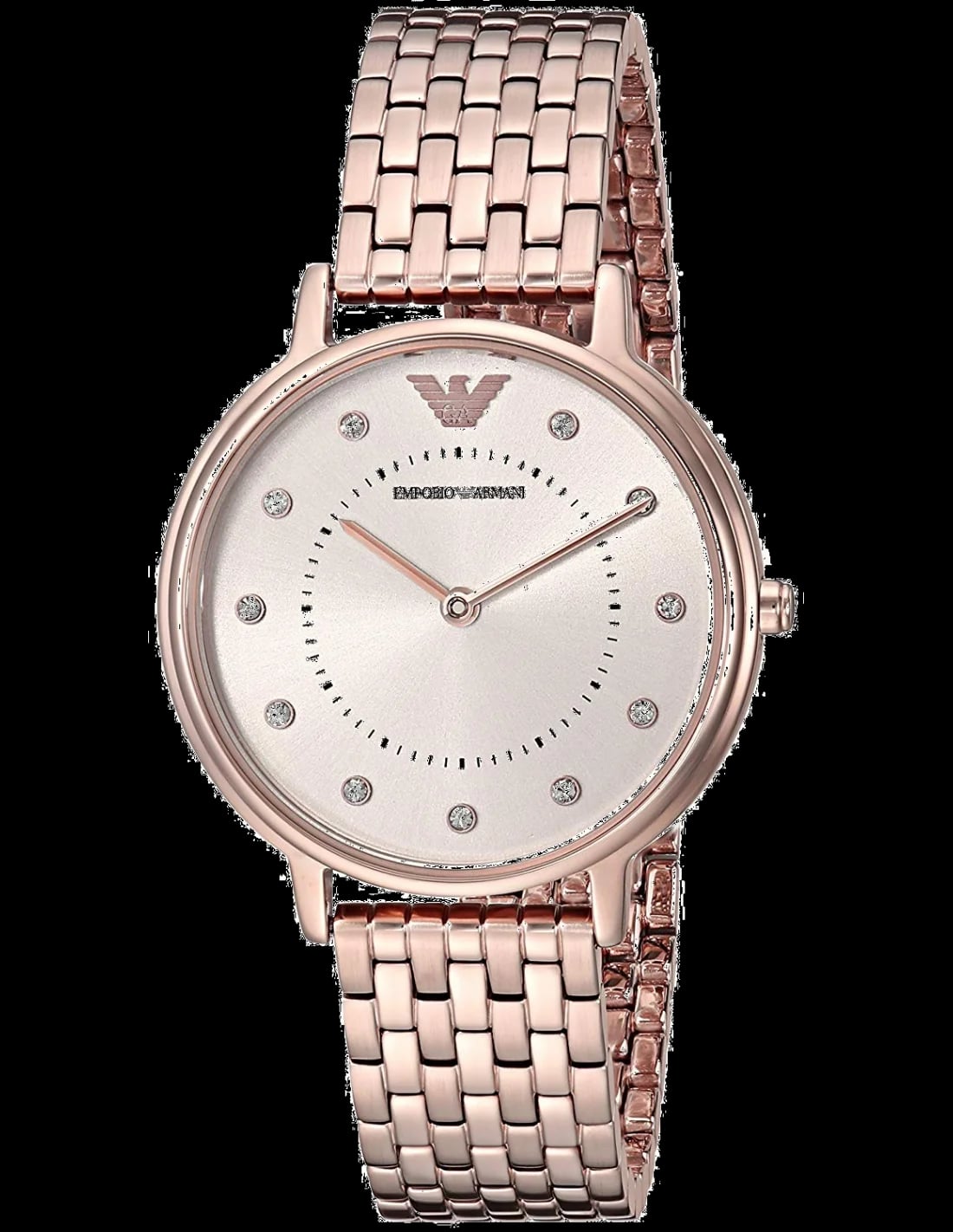 Montre Emporio Armani AR11062 femme cadran or rose bracelet acier inoxydable