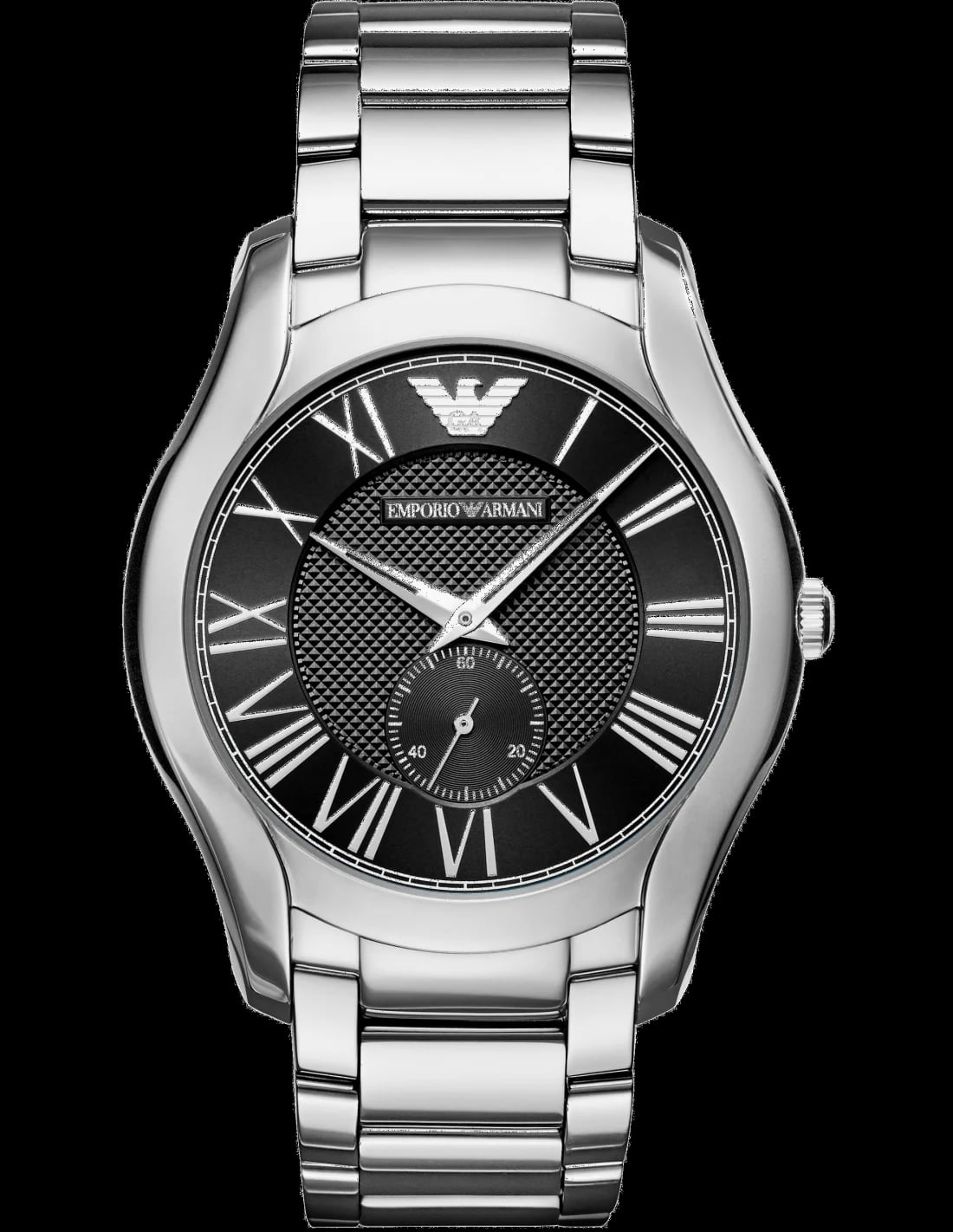 Montre Emporio Armani AR11086 homme cadran noir bracelet acier inoxydable