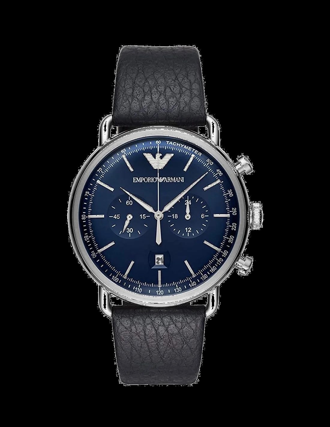Montre Emporio Armani AR11105 homme cadran bleu bracelet cuir