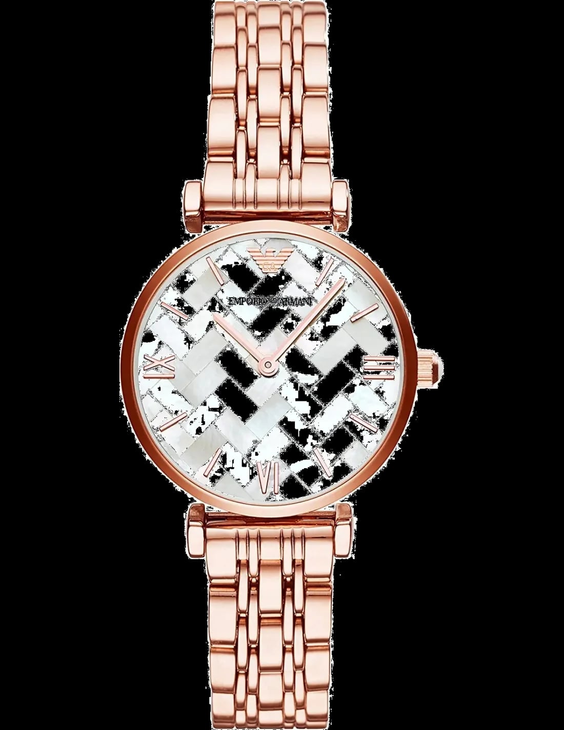 Montre Emporio Armani AR11110 femme cadran nacre bracelet acier inoxydable