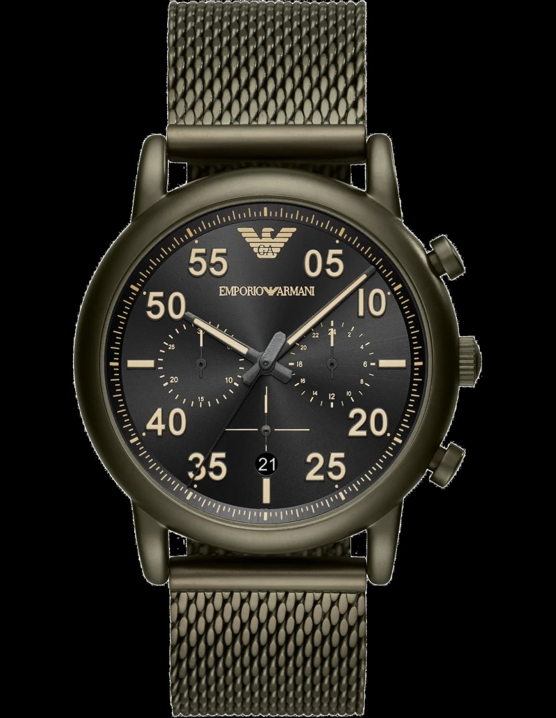 Montre Emporio Armani AR11115 homme cadran noir bracelet acier inoxydable