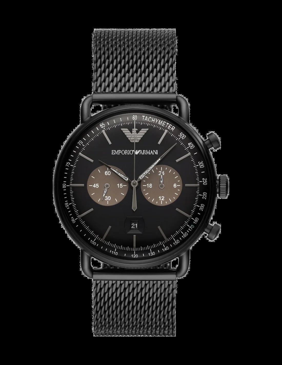 Montre Emporio Armani AR11142 homme cadran noir bracelet acier inoxydable