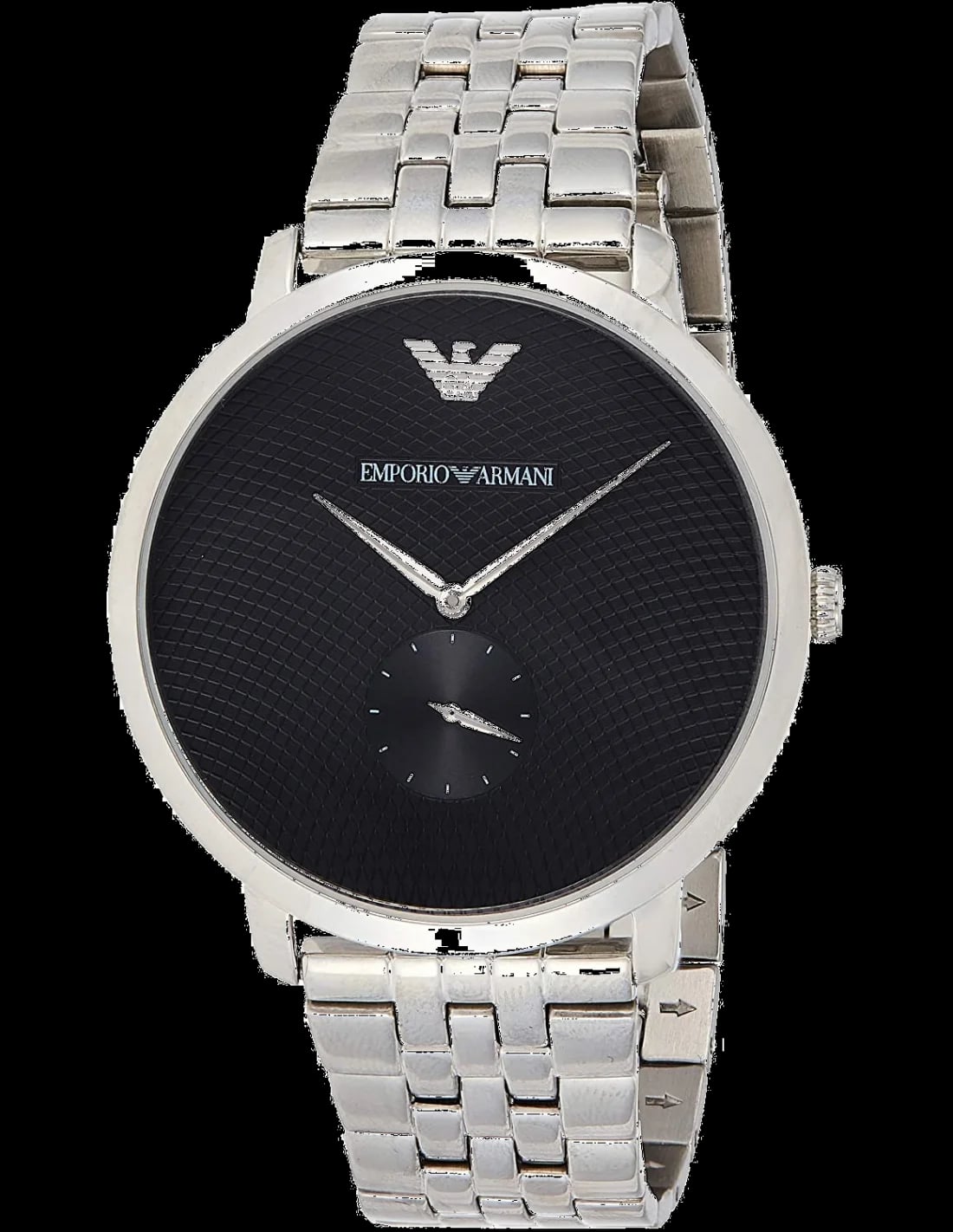 Montre Emporio Armani AR11161 homme cadran noir bracelet acier inoxydable