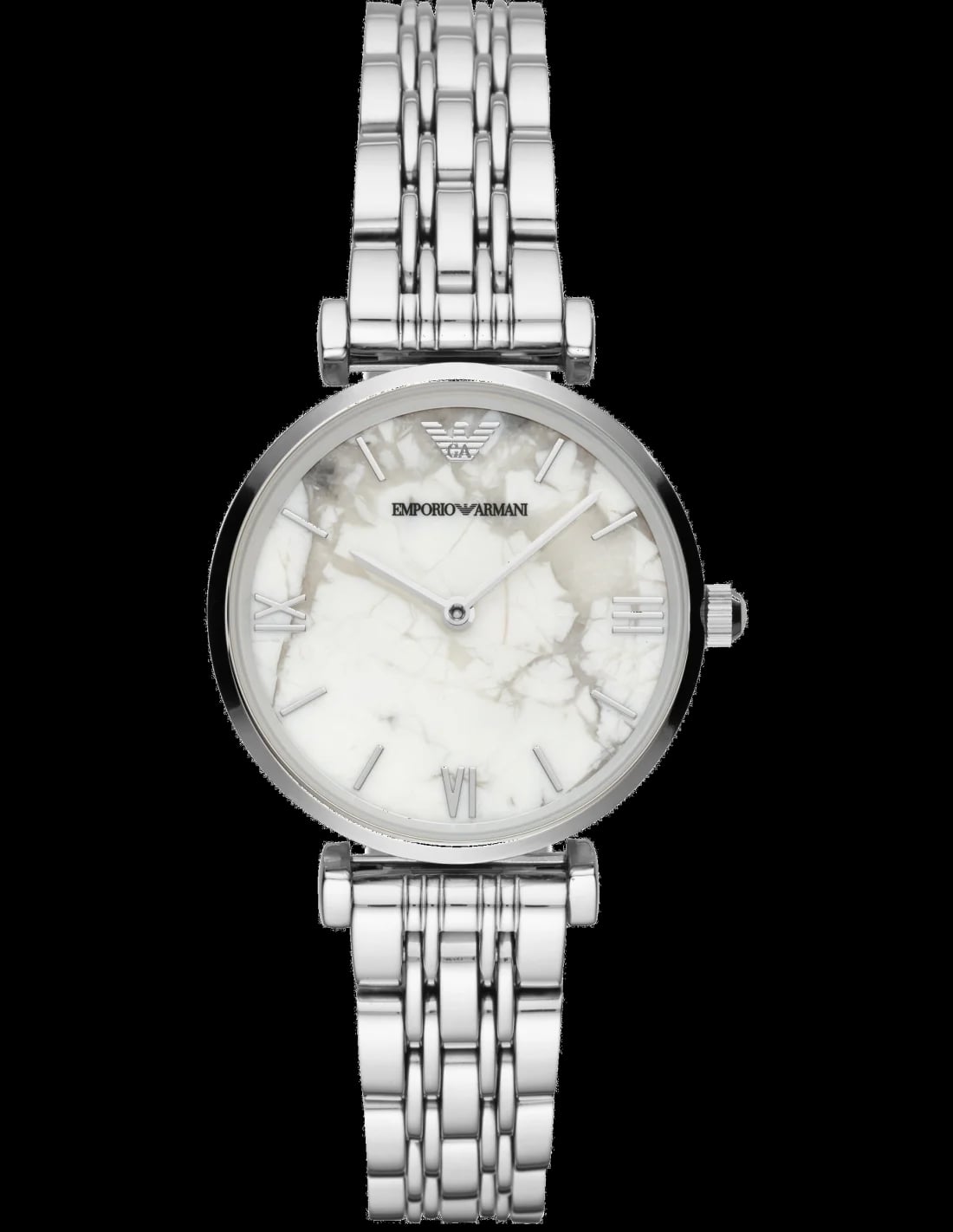 Montre Emporio Armani AR11170 femme cadran blanc bracelet acier inoxydable
