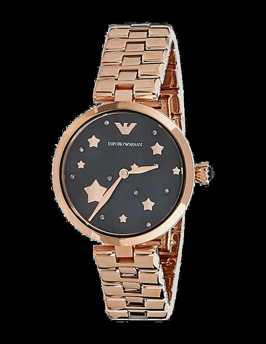 Montre Emporio Armani AR11197 femme cadran noir bracelet acier inoxydable
