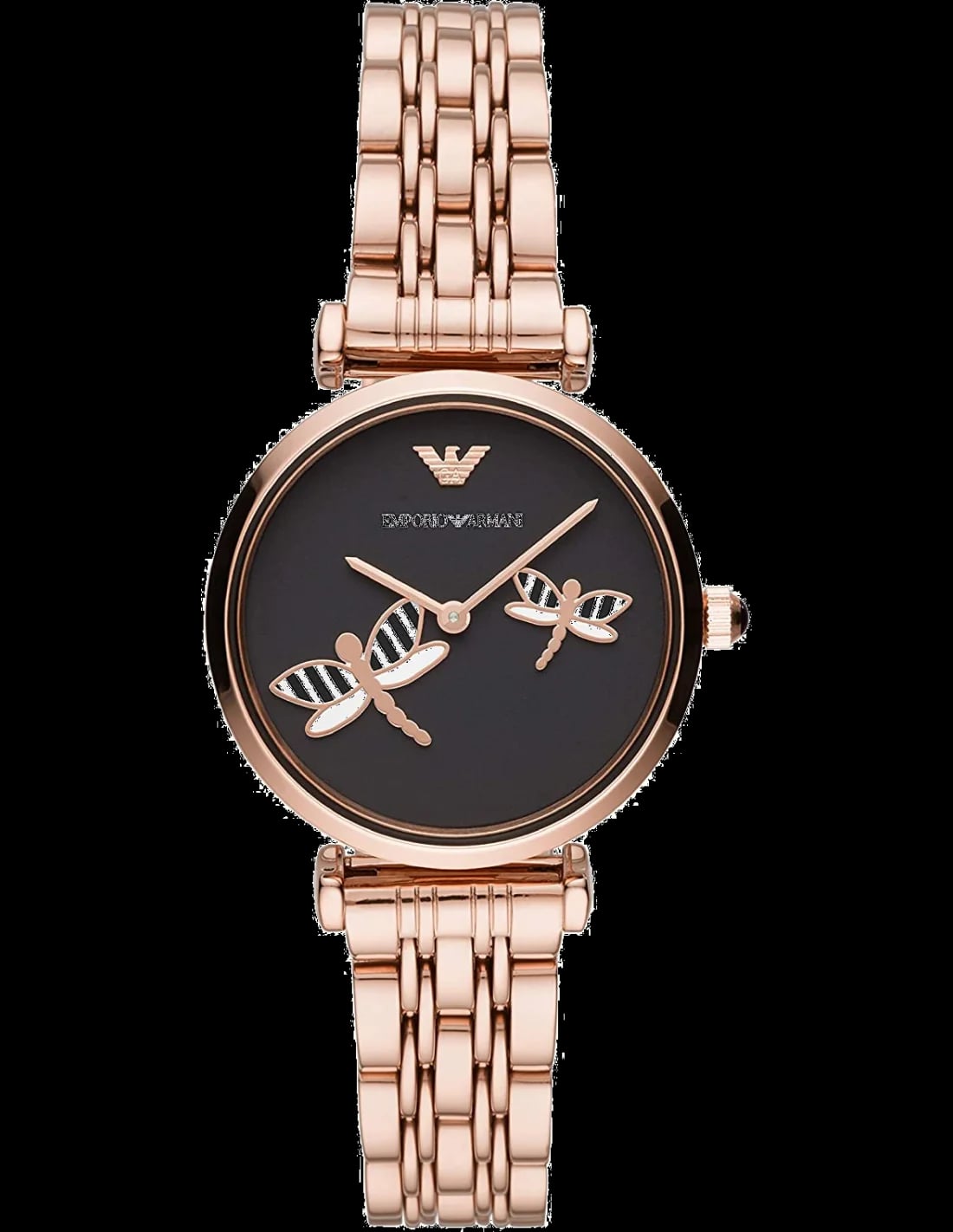 Montre Emporio Armani AR11206 femme cadran noir bracelet acier inoxydable