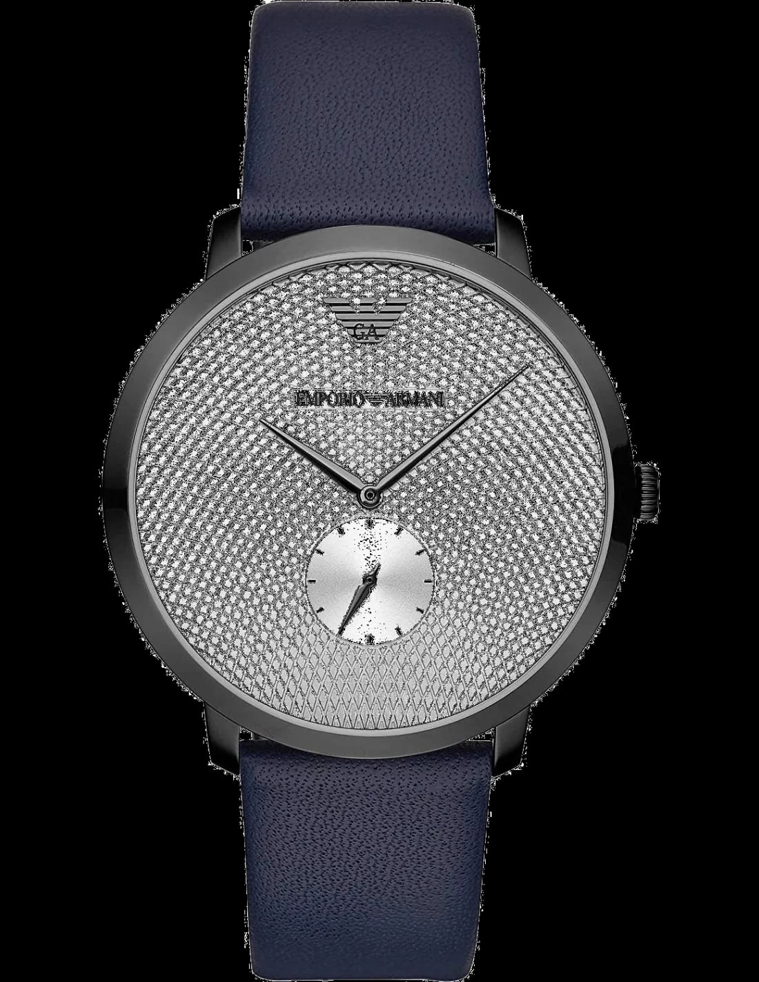 Montre Emporio Armani AR11214 homme cadran argent bracelet cuir