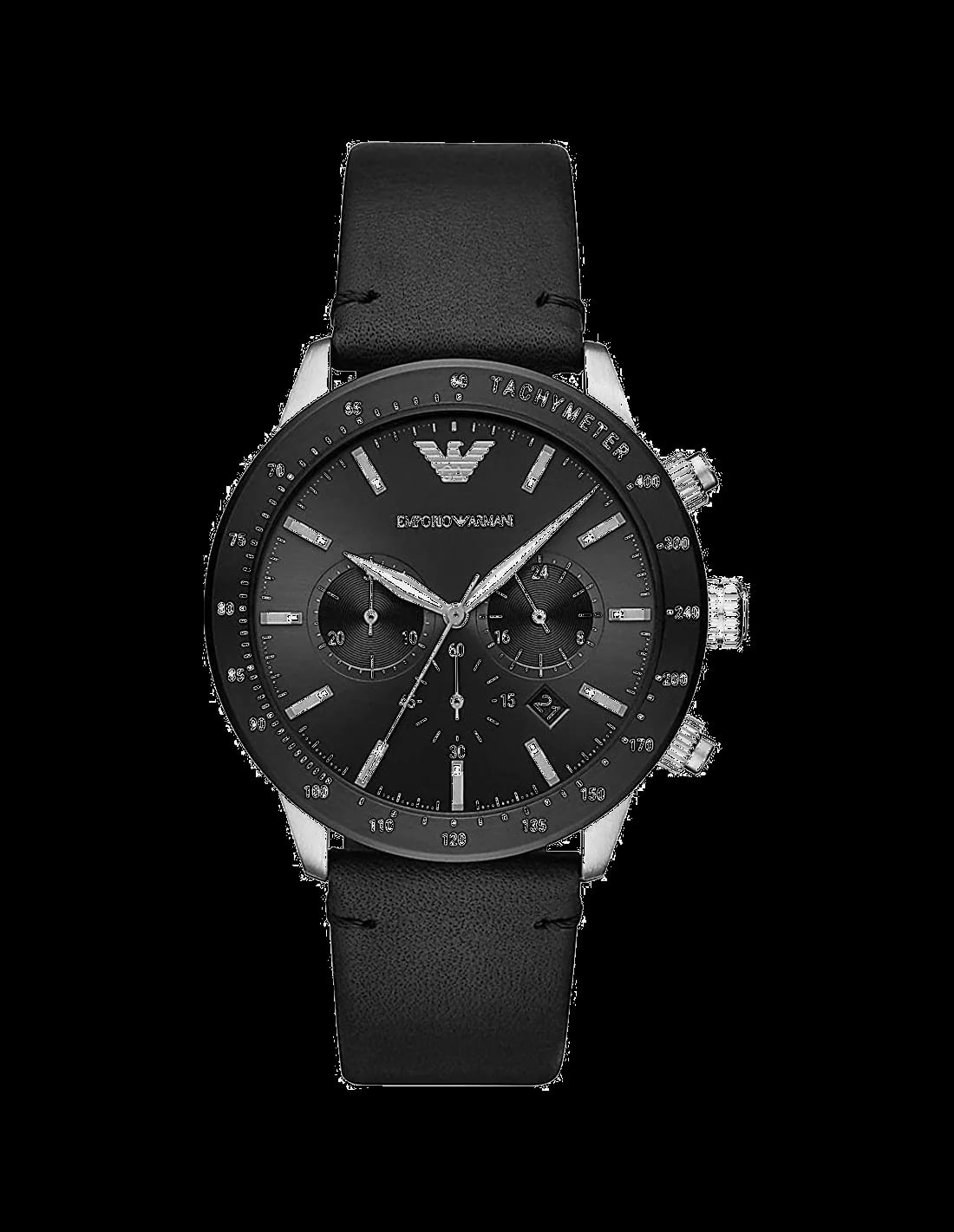 Montre Emporio Armani AR11243 homme cadran noir bracelet cuir