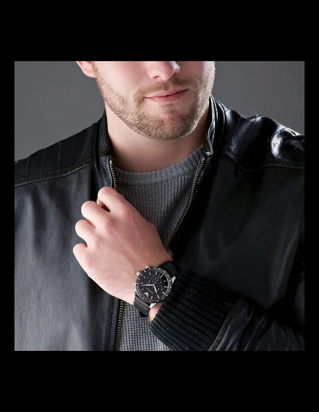 Montre Emporio Armani AR11243 homme verso boîtier argent