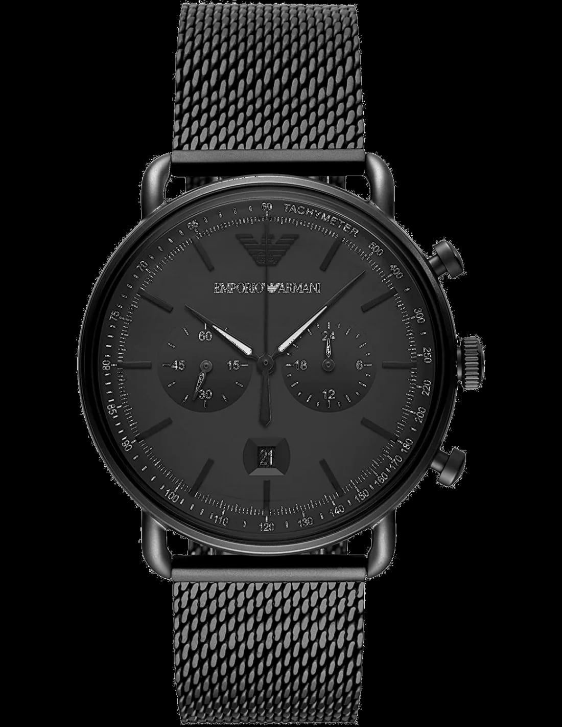 Montre Emporio Armani AR11264 homme cadran noir bracelet acier inoxydable