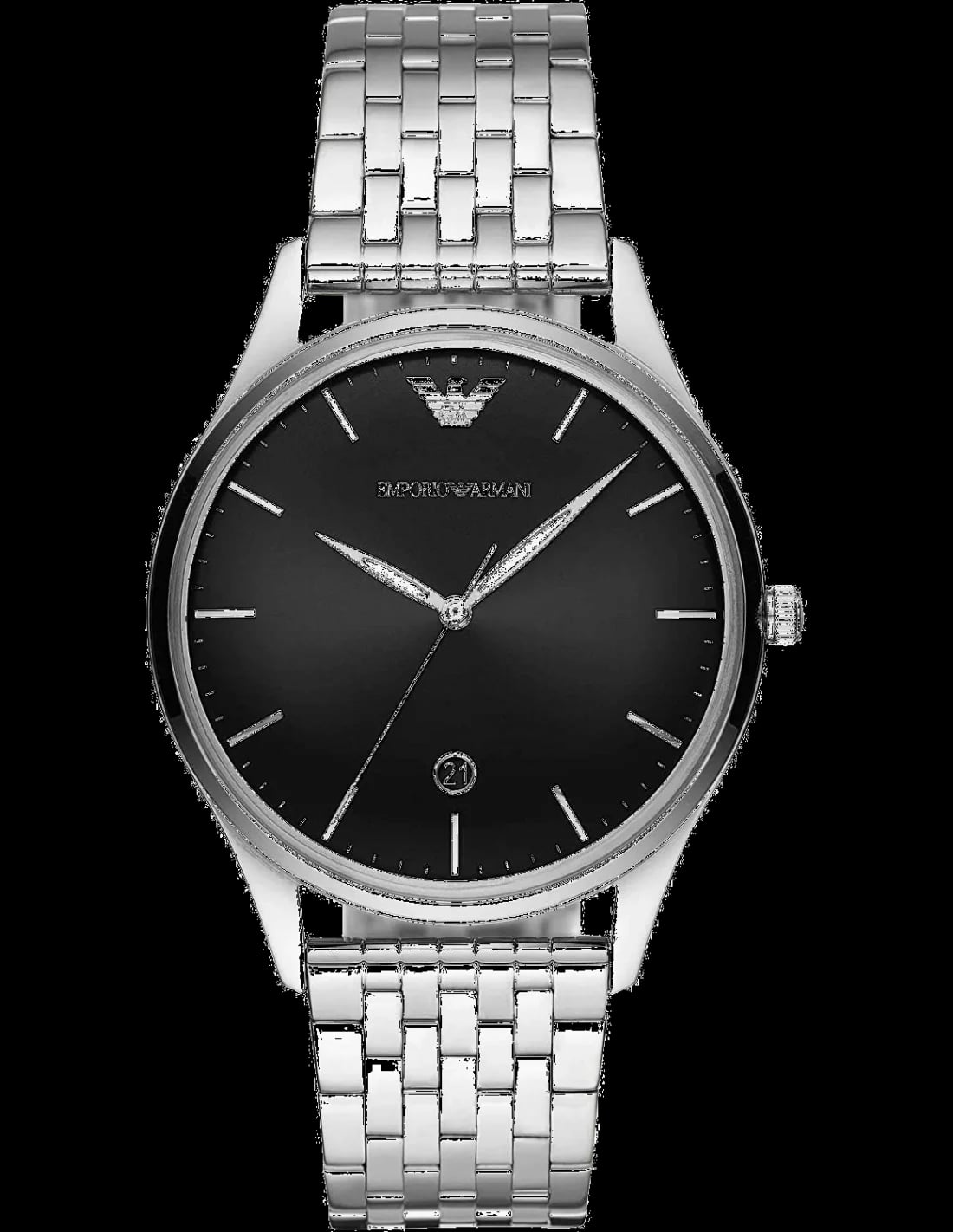 Montre Emporio Armani AR11286 homme cadran noir bracelet acier inoxydable