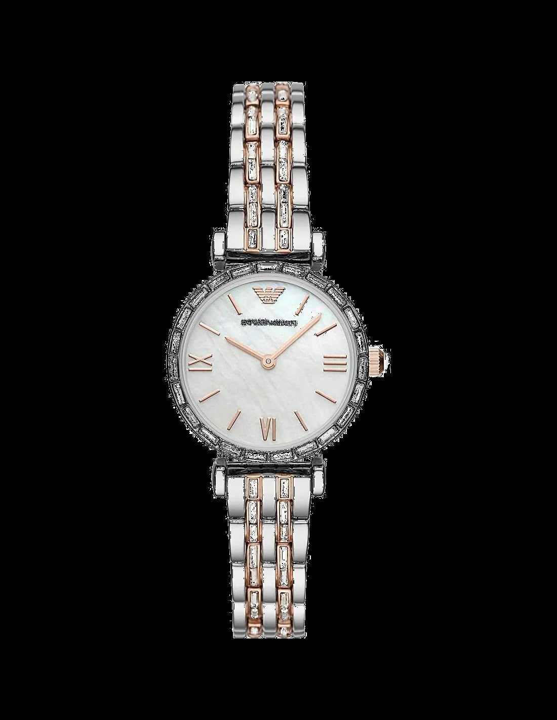 Montre Emporio Armani AR11290 femme cadran nacre bracelet acier inoxydable