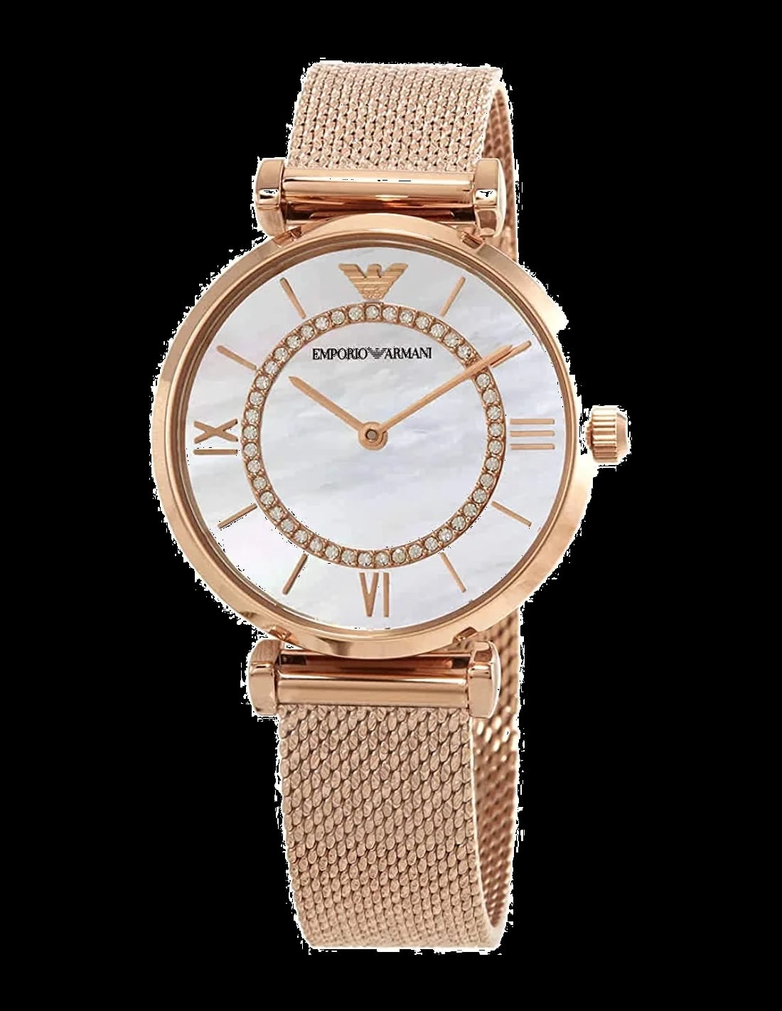 Montre Emporio Armani AR11320 femme cadran blanc bracelet acier inoxydable