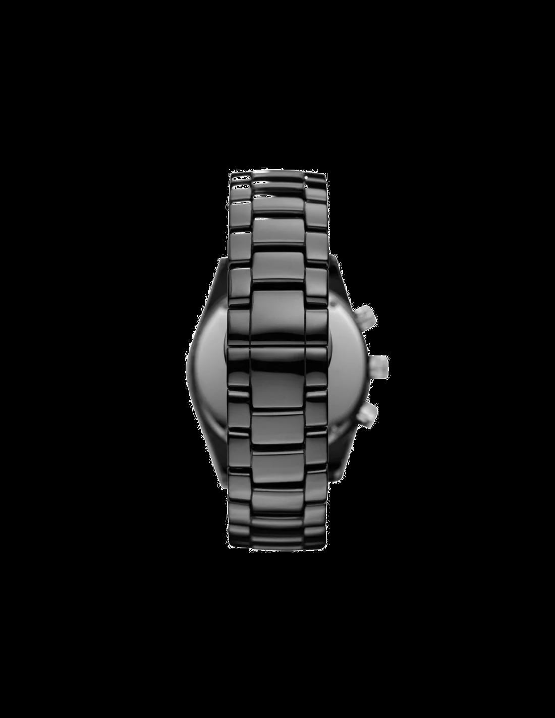 Montre Emporio Armani AR1455 femme détail cadran noir